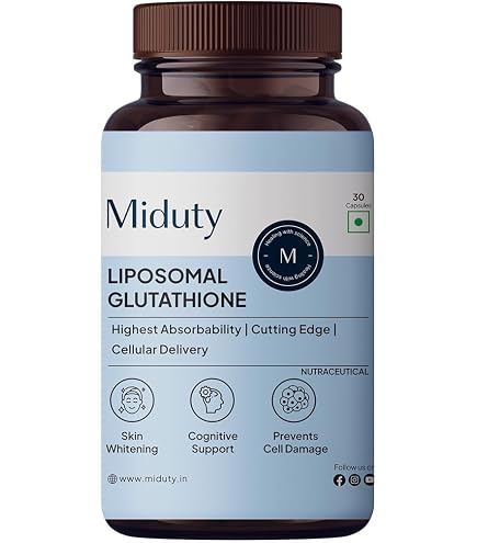 Liposomal Glutathione, 500mg Per Serving - Highly Bioavailable Glutathione  Supplement, Supports Energy, Skin & Immune Health