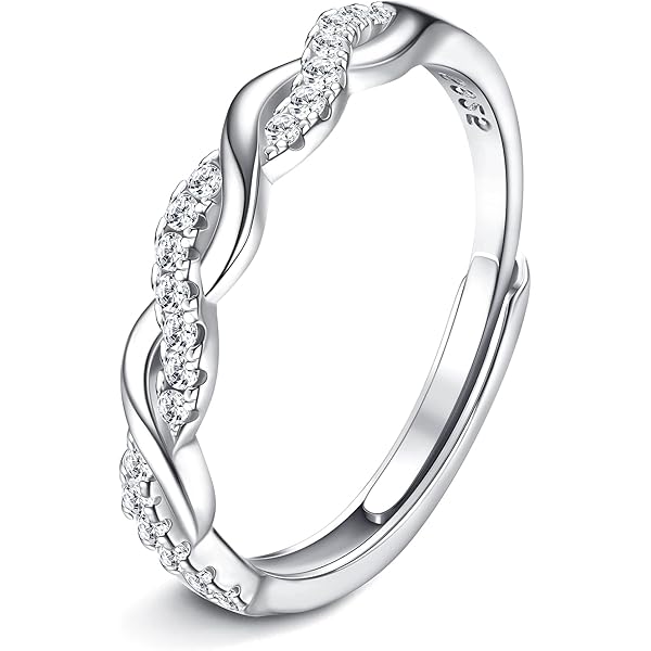 Bague Argent 925 Bague Femme Argent 925 Noeud Celtique Réglable
