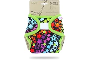 Petit Lulu Größe 2 PUL Überhose (5-16 kg) | Klett | One Size Windelüberhose | Baby Windelhose | Waschbar & Wasserdicht | Stoffwindeln | Hergestellt in EU