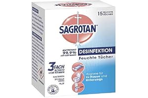 Sagrotan Hygiene-Tücher (einz. verpackt) 15 Stück