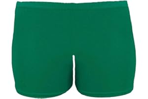 janisramone Girls Kids New Plain Neon Stretchy Gymnastics Dance Shorts School Children Party Wear Hot Pants 5-13 Years