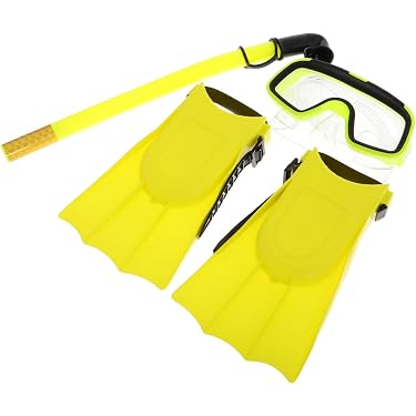 Aqua Lung Schnorchel-Set Für Erwachsene – Maske, Schnorchel & Flossen, Größe 46/47, Blau
