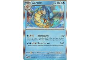 MZTCG - Garados PAL 043 - Entwicklungen In Paldea - Sammelkarte - Deutsch - mit MZTCG Versandschutz