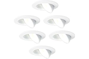 Ledvion - 6X LED Downlight, White, Dimmable, 5W, IP65, CCT, COB, Ø75mm, 5 Year Guarantee