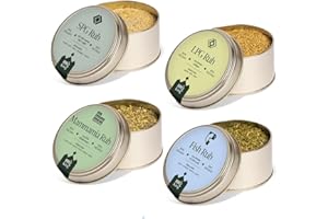 BBQ KING SPICES ARE ALWAYS THE SECRET BBQ KING - Multi Pack Pitmaster Rub per Barbecue, 4 Confezioni da 70 Gr di Dry Rub Bbq, Miscela di Spezie 100% Made in Italy, 1 x Fish Rub, 1 x S.P.G. Rub, 1 x L.P.G. Rub e 1 x Mamma Mia Rub