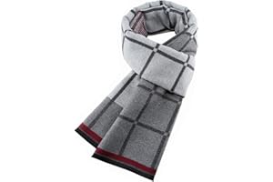 Ueither Uomo Sciarpa Autunno Invernale Sciarpa Termica Calda Morbida Sciarpa Casual Business