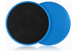 Yuemizi Sliders de Fitness para Suelos de Madera o con Alfombra - Discos Deslizantes de Doble Cara para Ejercicios de Abdominales - Discos de Entrenamiento para Hombre y Mujer para Casa y Gym (2 Uds)