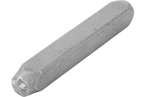 QCWWY Stalowy Dziurkacz w Kształcie Gwiazdy, 6mm Szerokość 2.5 Długość Zestaw Stempli Numerycznych, Stalowy Dziurkacz Numeryczny Narzędzie do Majsterkowania do Skóry do Biżuterii Rzemieślniczej Tłoczenie