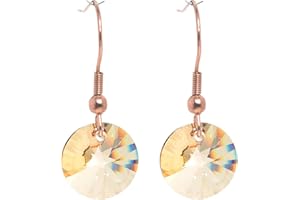 pewterhooter London Collection Crystal Earrings with Gift Box.