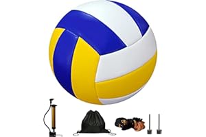 DRSUMLF Pallavolo ufficiale taglia 5, kit da pallavolo, pallavolo, pallavolo, beach volley, piscina, pallavolo, per interni ed esterni, spiaggia, allenamento pallavolo, competizioni