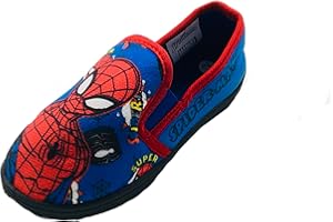 Marvel Boys Spiderman Slippers, Blue, Size 8-2