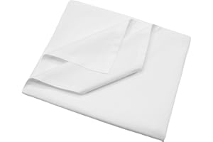 ZOLLNER Linon prześcieradło lub kołdra na lato – z czystej bawełny – 150 x 200 cm białe – bez gumowego ściągacza – jakość hotelowa