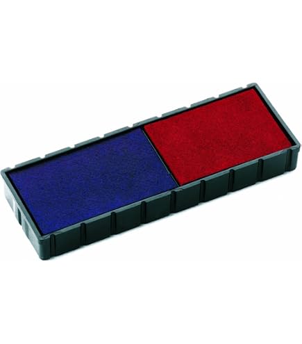 Felt Replacement Ink Pad For 2000PLUS Economy Message Dater - Red/Blue, Water-Based Ink - View #8