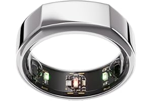 Oura Gen3 Heritage Smart Ring – storlek 9, Silver | Registrera sömn, puls och kondition – upp till 7 dagars batteritid – komp