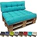 Produktbild proheim Outdoor Palettenkissen Lounge Palettensofa Indoor / Outdoor schmutz- und wasserabweisende Palettenauflage Palettenpolster für Europaletten, Farbe:Türkis, Variante:Langes Rückenkissen