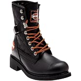 HARLEY-DAVIDSON New Worker Black Yağli Deri Kadın &Ccedil;izme Ve Bot