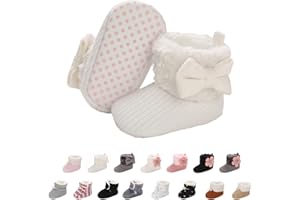 outfit spring Stivaletti Invernali per Neonato, Inverno Caldo Bambini Stivali da Neve Fondo Morbido Antiscivolo Cotone Piatto Pelliccia Calzino Bootie Regolabile Scarpe Primi Passi Bambina 0-18 Mesi