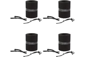 EKNA Regenrinnen Laubschutz - 24m x 15cm Laubschutzgitter für Dachrinnen - Kunststoff Sieb - Dachrinnenfilter-Set rostfrei & witterungsbeständig (inkl. 60x Montageklammern)