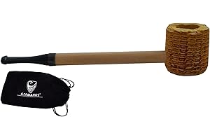 GERMANUS Pipe à tabac originale en épi de maïs - Shag Finecut - Avec sac à pipe - Sailor