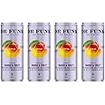 Dr. Funk Mango & Violet Sparkling Flavoured Water with NO Sugar & NO Calories with 6 added Vitamins and 1 Essential Mineral, Pack of 4 Cans x 330ml