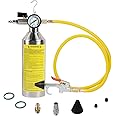 AC Flush Kit Pressure Regulating&Relief Valve AC Cleaner Real-time Monitoring Pressure Gauge AC Cleaning Kit with Spray Head & Hook & 3.5FT Hose&Fitting for Air Conditioner Pipe, Condenser, Evaporator