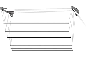 Jumbo CS106/2 inoxSteed120 Stendino a Parete/Soffitto Inox, 120 cm