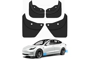 Ywooon Guardabarros para Tesla Model Y 2020-2024 2025 Protección Splash Guards Sin Necesidad de Perforar Agujeros Guardabarros Delanteros y Traseros Accesorios (Juego de 4)
