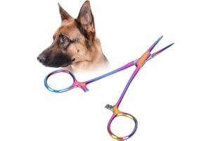 PSSOPP Pince H¨¦mostatique en Acier Inoxydable, 14 cm, Ciseaux pour Animaux, Pince ¨¤ ¨¦piler, Outil d'¨¦pilation pour Poils d'Oreilles et P¨ºche