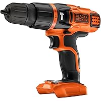 Black & Decker 18V Cordless Hammer Drill - Bar Unit (Battery Not Included)