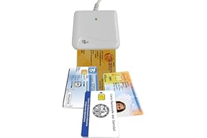 CABLE TECHNOLOGIES Bit4id Minilector evo 2.0, Lettore di Smart Card usb2.0, Readers Firma digitale SPID e CRS CNS, Tessera sanitaria Carta,CAC Dod,Plug&Play,no driver,supporta carte Common Criteria e FIPS