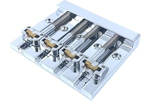 Hipshot KickAss High Mass Bassbrücke für 5-Bolzen Fender Chrom
