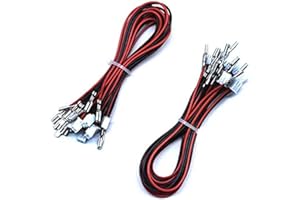 Arcity 20 Pcs Arcade Button Wires Harness Cable for Zero Delay USB Encoder PCB with 0.110" 2.8mm Terminals Compatible with Arcade LED Buttons & Sanwa Style Buttons New