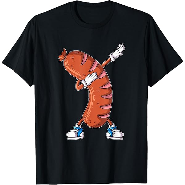 T-shirt Uomo Turingia Con Logo Bratwurst - Perfetta Per Grigliate E