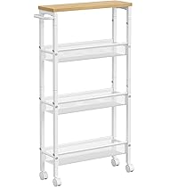 COM-FORT HOUSE Carrello Portaoggetti Multiuso A 3 Ripiani Con Ruote, Mobile Per Cucina, Bagno, Ufficio – Facile Da Montare, Colore Blu