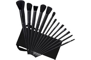 AWESKMOD Pinceaux Maquillages 13pcs pour Fond de Teint, Blush, Fard, rouge à lèvres, set pinceaux maquillage pour avec Sac de Rangement Professionnel pour maison, les voyages, pinceau fibre synthétique