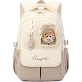 Amythe Backpack for Girls &ndash; Girl's Waterproof Lightweight School Backpack &ndash; School Backpacks with Pendants for Teenage Girls
