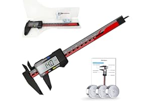 Electronic Digital Caliper, ACEMETER 0-6" Vernier Caliper,Caliper Measuring Tool with mm/inch Conversion,Large LCD Screen,Auto-Off Feature,Suitable for home/jewelry/3D Printing/DIY Measurement, etc