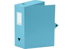 Viquel Class Doc – Caja para archivar (polipropileno, ancho 100 mm, color azul turquesa