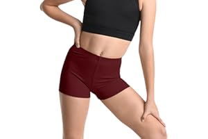 NetSetUK Girls Cycling Shorts - Kids neon Microfiber hot Pants Stretchy Comfortable fit Girls Shorts for Yoga, Ballet, Gymnastics, School & Sportswear