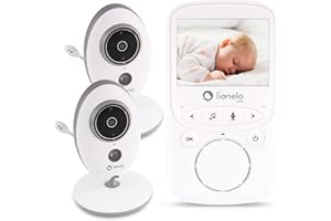 LIONELO Babyline 5.1 babyphone, Video Moniteur bébé sans Fil Jusqu’à 300 m, Deux caméras Communication bidirectionnelle, Mode Nuit, système d'alarme et Notifications