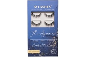 ‎AYLASHES AYLASHES Limited Edition Sternzeichen The Aquarius DIY Wimpernextensions für zu Hause 6 Paar Wimpern mit bis zu 7 Tage Halt