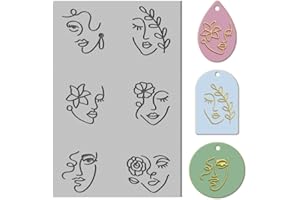 CHGCRAFT Tapis de texture florale abstraite pour la fabrication de boucles d'oreilles et de bijoux, 10,2 x 6,6 cm