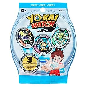 Enveloppe Mystère Yokai Watch - 3 Médailles Surprise Couleurs Assorties