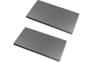UFURMATE Placa de Pared, 2 Unidades, Gris Oscuro, Sin Tornillos, Cubierta de Enchufe de Dispositivo en Blanco, Cubiertas Eléctricas para Enchufes o