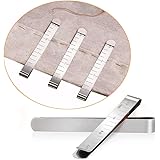 Set di 20 clip per cucito, in acciaio INOX, per orli, 7,6 cm, con righello di misurazione, attrezzi per impuntitura