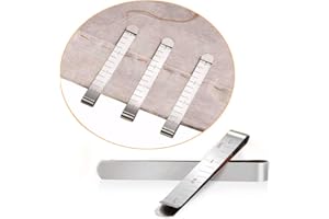 LOHAS SELECT Sewing Clips Set of 20 Stainless Steel Hemming Clips 3 Inches Measurement Ruler