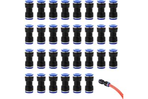 Rairsky 30 stycken snabbkopplingar komprimerad luft, 4 mm snabbkontakt