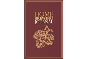 Home Brewing Journal: Beer Recipe, Brewing & Tasting Logbook for Home Brewers | For 54 Recipes | Hop Design | Red (Home Brewing Journals: Beer Recipe, Brewing & Tasting Logbooks for Home Brewers)