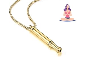 ANGIVLGA Anxiety Relief Necklace,Anapana Breathing Necklace,Calms For Anxiety,Durable Stainless Steel Necklace,Meditation Practice Relaxation Gifts For Women