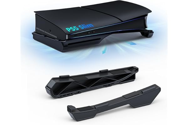 NexiGo Support Horizontal pour Nouvelle Console PS5 Slim, Design Minimaliste, Support de Base pour Accessoires PS5, Compatible avec PlayStation 5 Slim Disc et Digital Editions, Noir